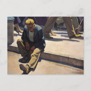 Forgotten Man, 1934 by Maynard Dixon Postcard
