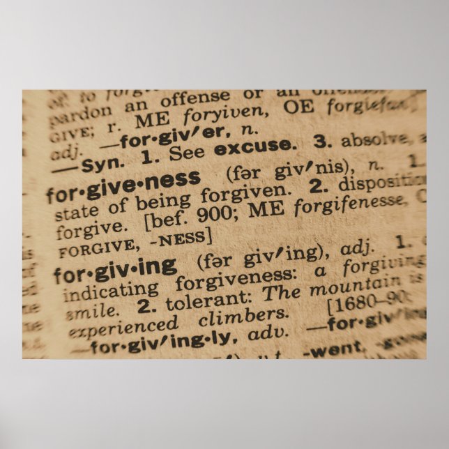 Forgotten Meanings - Forgiveness Poster (Front)