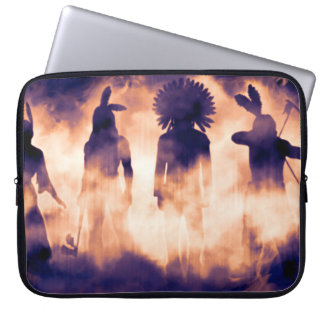 Forgotten Native American Warriors Emerging from t Laptop Sleeve