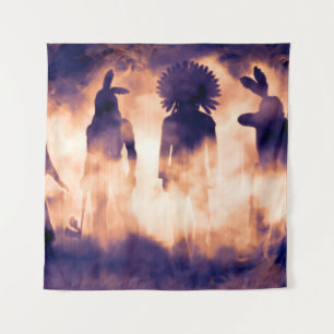 Forgotten Native American Warriors Emerging from t Tapestry