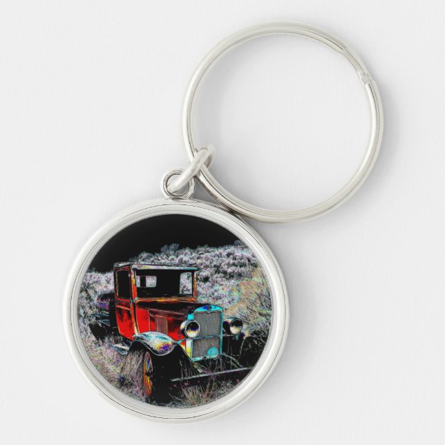 Forgotten - Old Vintage Truck Key Ring (Front)