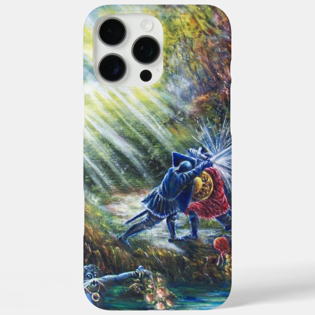 FORGOTTEN ROSE Fighting Knights,Money and Devil Case-Mate iPhone Case (Back)
