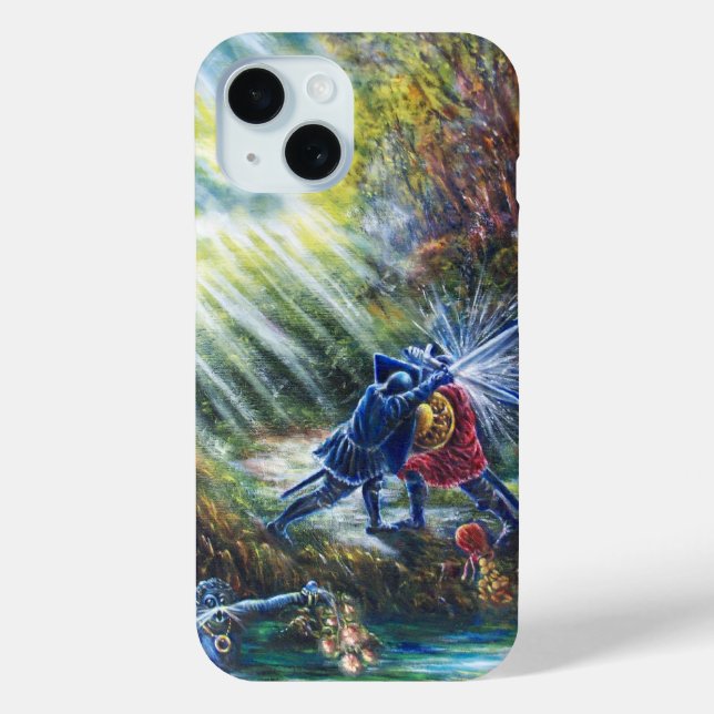 FORGOTTEN ROSE Fighting Knights,Money and Devil Case-Mate iPhone Case (Back)