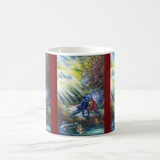 FORGOTTEN ROSE Fighting Knights,Money and Devil Coffee Mug (Center)