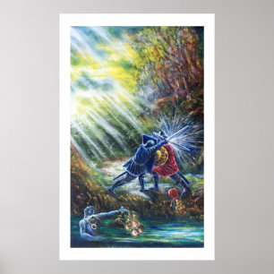 FORGOTTEN ROSE Fighting Knights,Money and Devil Poster