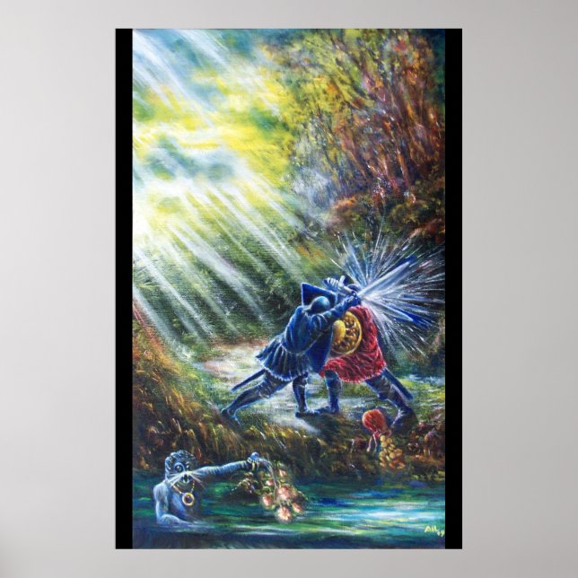 FORGOTTEN ROSE Fighting Knights,Money and Devil Poster (Front)