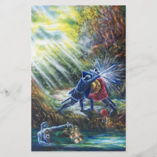 FORGOTTEN ROSE Fighting Knights,Money and Devil Stationery