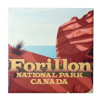 Forillon National Park, Canada travel poster Tile