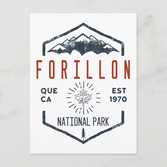 Forillon National Park Canada Vintage Distressed Postcard (Front)