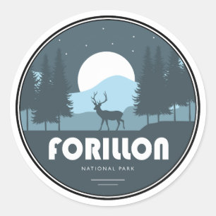 Forillon National Park Deer Classic Round Sticker