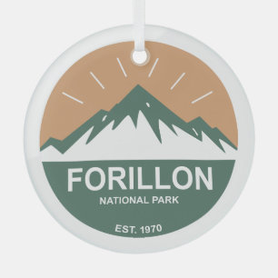 Forillon National Park Glass Tree Decoration