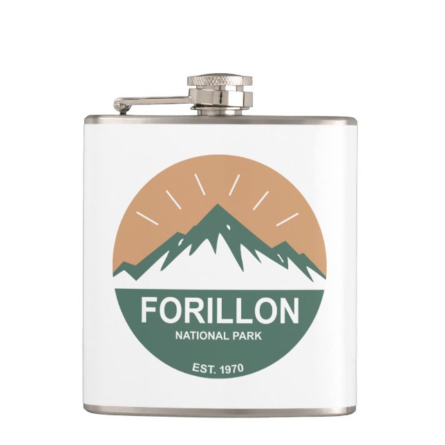 Forillon National Park Hip Flask (Front)