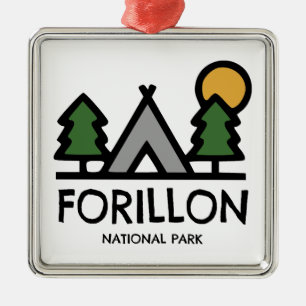 Forillon National Park Metal Tree Decoration