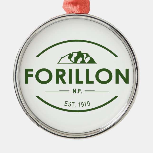 Forillon National Park Metal Tree Decoration (Front)