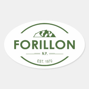 Forillon National Park Oval Sticker