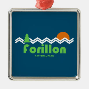 Forillon National Park Retro Metal Tree Decoration