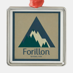 Forillon National Park Rustic Metal Tree Decoration