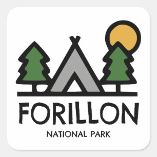 Forillon National Park Square Sticker