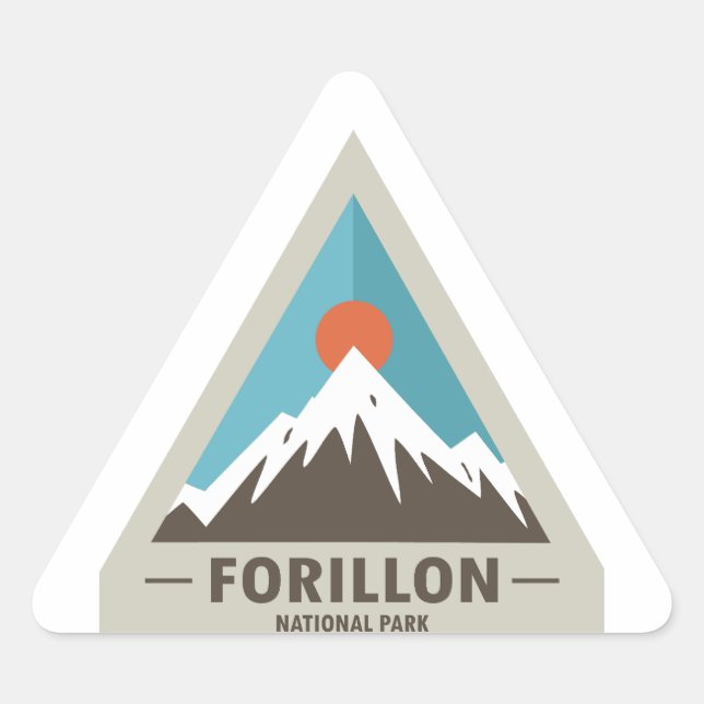 Forillon National Park Triangle Sticker (Front)