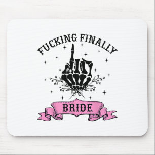 Foring Finally Bride Skeleton Hand Halloween Bache Mouse Mat