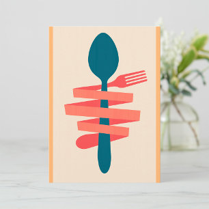 Fork And Spoon Invitation