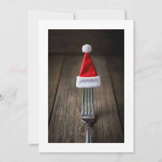 fork christmas invitation (Front)