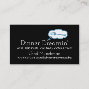 fork dream culinary chef catering business card