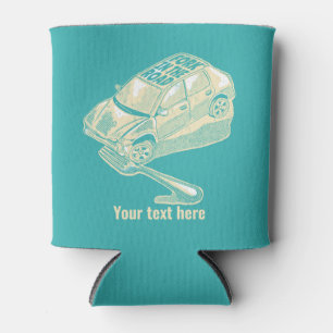 Fork in the road car accident can cooler