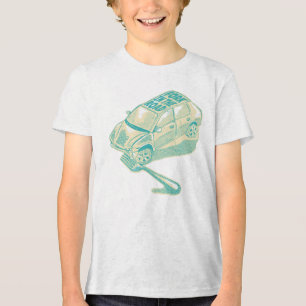 Fork in the road car accident Tri-Blend shirt