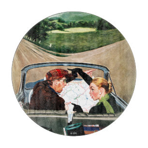 Fork in the Road Cutting Board