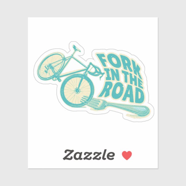Fork in the road Funny bicycle (Sheet)