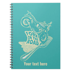 Fork in the road motorcycle crash notebook