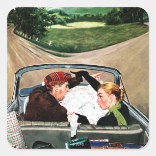 Fork in the Road Square Sticker