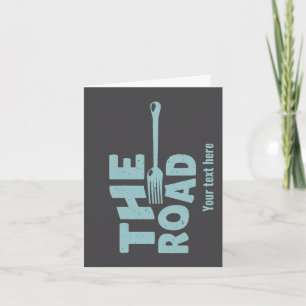 Fork in the road typography card