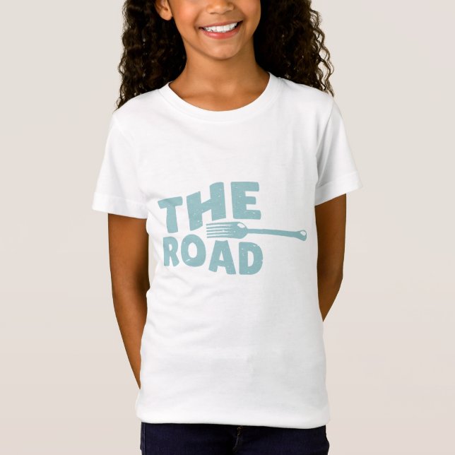 Fork in the road typography T-Shirt (Front)