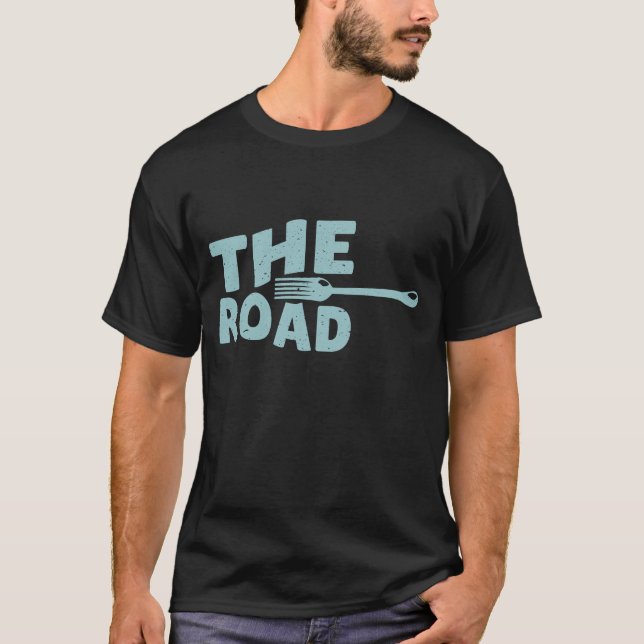 Fork in the road typography T-Shirt (Front)