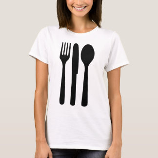 fork knife spoon icon T-Shirt