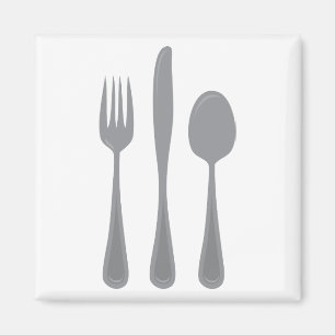 Fork Knife Spoon Magnet