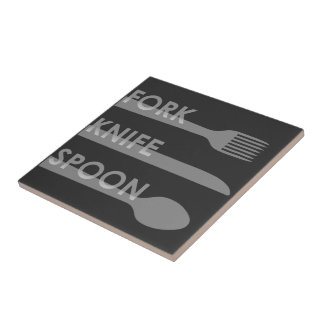 Fork Knife Spoon Tile