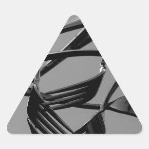 Fork Levitation Triangle Sticker