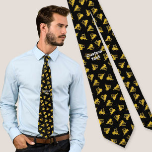 Fork Lift Icon Pattern Tie