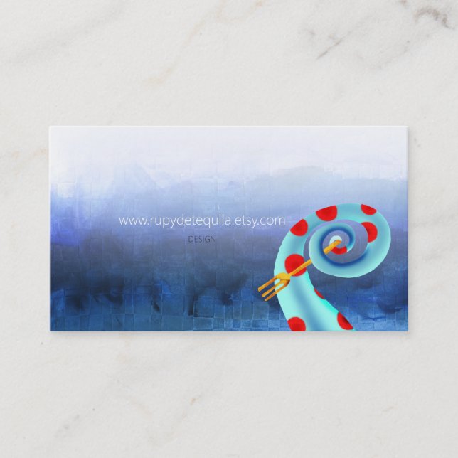 FORK OCTOPUS Rupydetequila 2013 Business Card (Front)