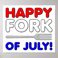 Fork of July Funny Poster