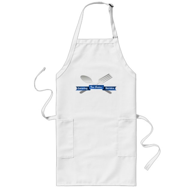 Fork & Spoon & Banner Custom Chef Apron (Front)
