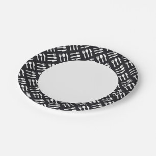 Fork spoon knife pattern paper plate