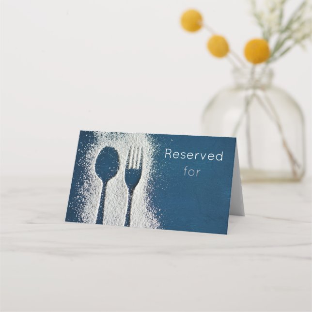 Fork & Spoon Place Card (Front)
