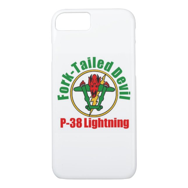 Fork-tailed Devil P-38 Lightning Case-Mate iPhone Case (Back)