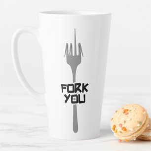 Fork you latte mug