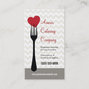Forked Heart Restaurant/Catering Business Card
