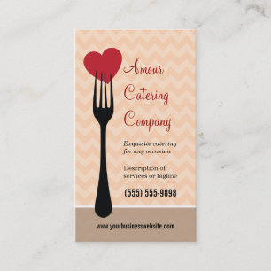 Forked Heart Restaurant/Catering Business Card